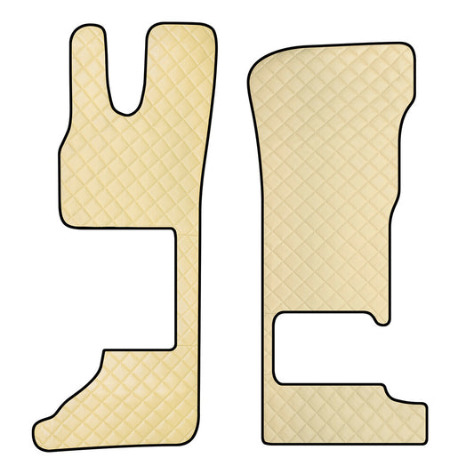 95917 - Coppia tappeti in Skeentex - Panna - compatibile per Daf XG (06/21>) sedile pass. pieghevole - Daf XG+ (06/21>) sedile pass. pieghevole