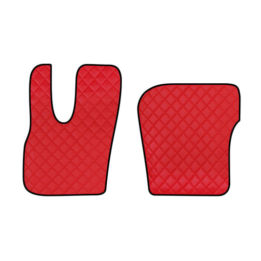 95920 - Coppia tappeti in Skeentex - Rosso - compatibile per Daf XF (06/21>)