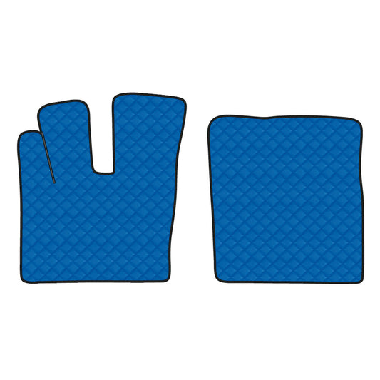 96110 - Coppia tappeti in Skeentex - Blu - compatibile per Daf XF 106 (07/17>05/21) automatico, manuale, con Webasto, senza Webasto - Daf XF 106 (10/12>06/17) automatico, manuale, con Webasto, senza Webasto