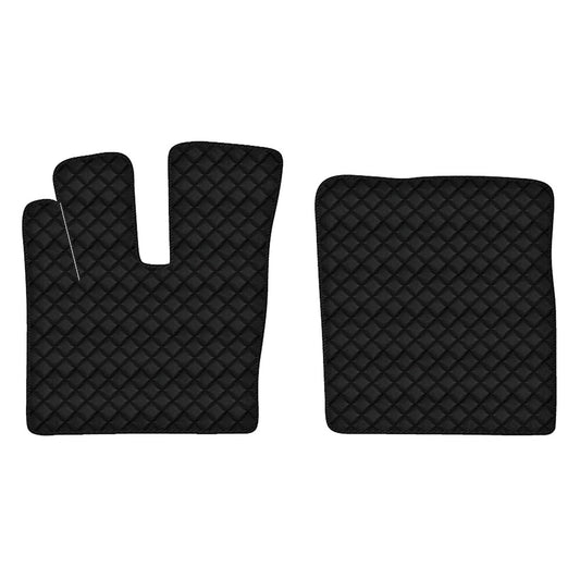 96111 - Coppia tappeti in Skeentex - Nero - compatibile per Daf XF 106 (07/17>05/21) automatico, manuale, con Webasto, senza Webasto - Daf XF 106 (10/12>06/17) automatico, manuale, con Webasto, senza Webasto