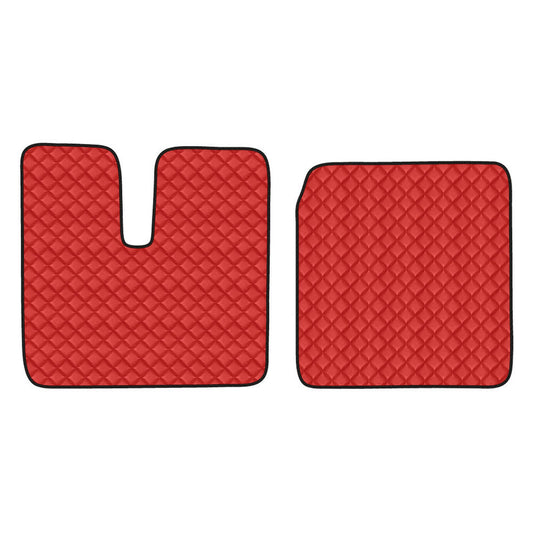 96124 - Coppia tappeti in Skeentex - Rosso - compatibile per Man TGA (03/99>05/10) cabina larga
