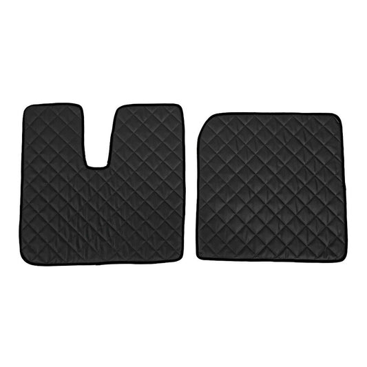 96129 - Coppia tappeti in Skeentex - Nero - compatibile per Man TGX (09/07>12/16) automatico, manuale, 1 cassetto, 2 cassetti