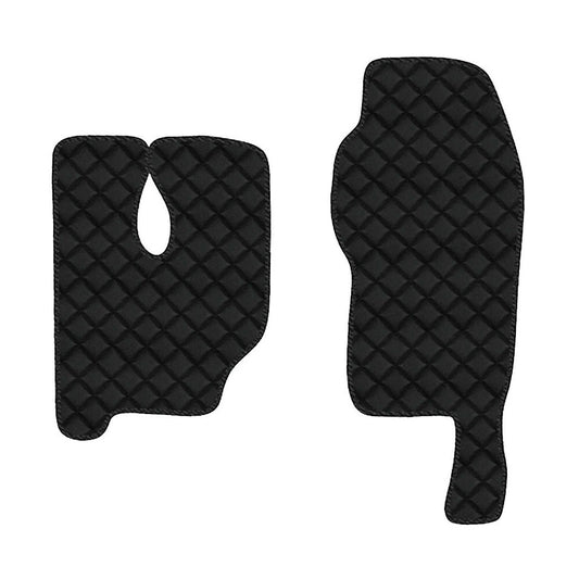 96147 - Coppia tappeti in Skeentex - Nero - compatibile per Mercedes Actros MP3 (06/08>12/13) tunnel alto