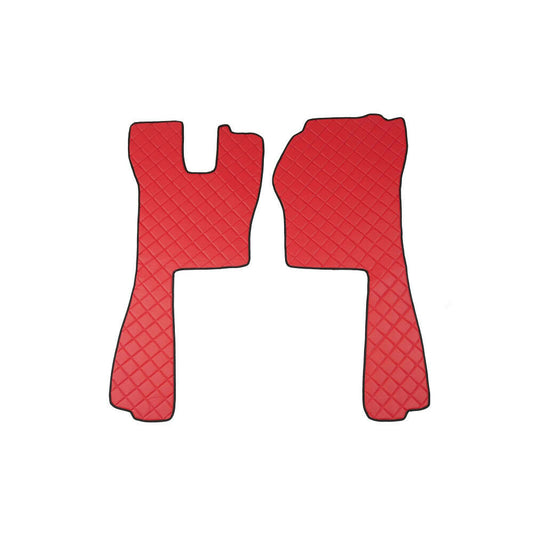 96178 - Coppia tappeti in Skeentex - Rosso - compatibile per Scania R Serie 5 (03/04>08/09) automatico, manuale