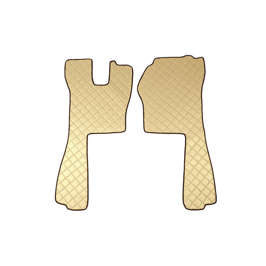 96179 - Coppia tappeti in Skeentex - Panna - compatibile per Scania R Serie 5 (03/04>08/09) automatico, manuale