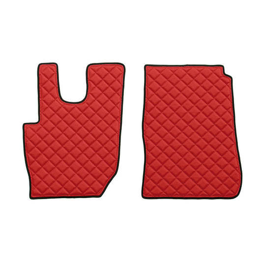 96208 - Coppia tappeti in Skeentex - Rosso - compatibile per Daf CF (07/13>) automatico, manuale, Euro 6