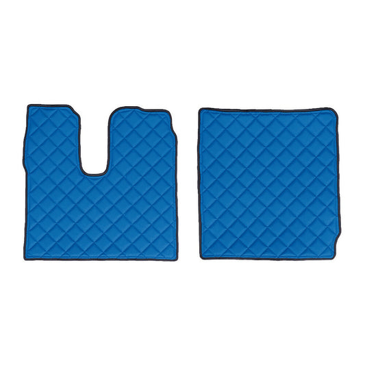 96224 - Coppia tappeti in Skeentex - Blu - compatibile per Man TGX (07/20>)  - Man TGX (01/17>06/20) automatico, manuale, 1 cassetto, 2 cassetti