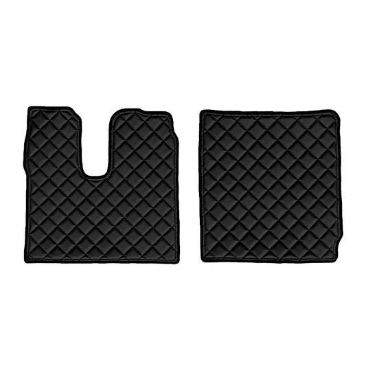 96225 - Coppia tappeti in Skeentex - Nero - compatibile per Man TGX (07/20>)  - Man TGX (01/17>06/20) automatico, manuale, 1 cassetto, 2 cassetti