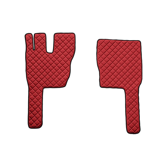 96244 - Coppia tappeti in Skeentex - Rosso - compatibile per Volvo FM (03/13>10/21)