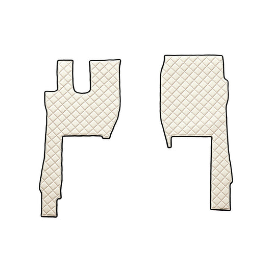 96249 - Coppia tappeti in Skeentex - Panna - compatibile per Ford F-Max (10/18>)