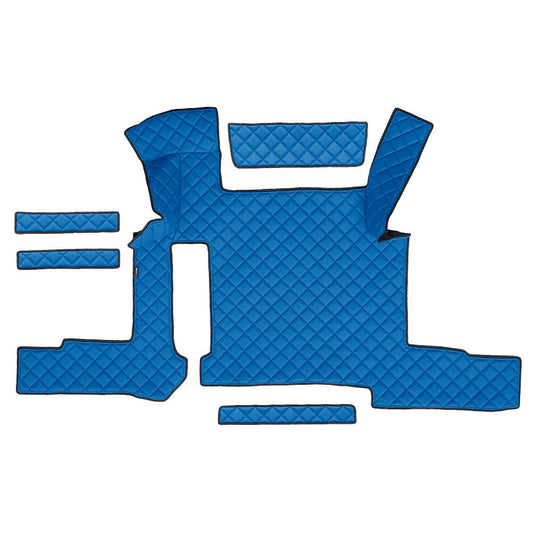 96252 - Tappeto centrale in Skeentex - Blu - compatibile per Man TGX (01/17>06/20) manuale, 2 cassetti