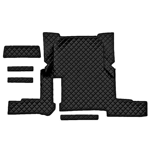 96259 - Tappeto centrale in Skeentex - Nero - compatibile per Man TGX (01/17>06/20) automatico, 2 cassetti