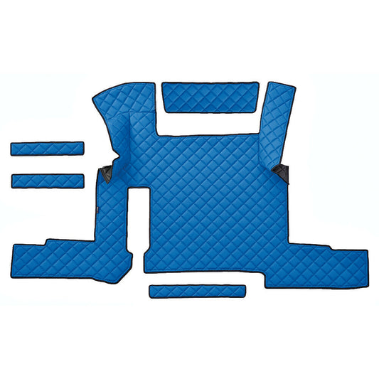 96270 - Tappeto centrale in Skeentex - Blu - compatibile per Man TGX (01/17>06/20) automatico, 1 cassetto