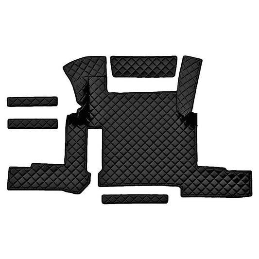 96271 - Tappeto centrale in Skeentex - Nero - compatibile per Man TGX (01/17>06/20) automatico, 1 cassetto
