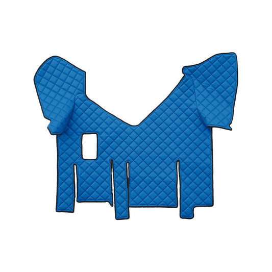 96276 - Tappeto centrale in Skeentex - Blu - compatibile per Iveco Stralis (07/12>12/19) manuale, cabina larga, doppio frigo scorrevole