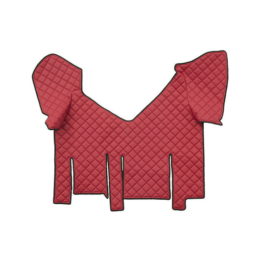 96284 - Tappeto centrale in Skeentex - Rosso - compatibile per Iveco Stralis (07/12>12/19) automatico, cabina larga, doppio frigo scorrevole - Iveco Stralis XP (09/16>12/19) automatico, cabina larga, doppio frigo scorrevole