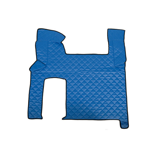 96354 - Tappeto centrale in Skeentex - Blu - compatibile per Man TGX (09/07>12/16) automatico, 2 cassetti