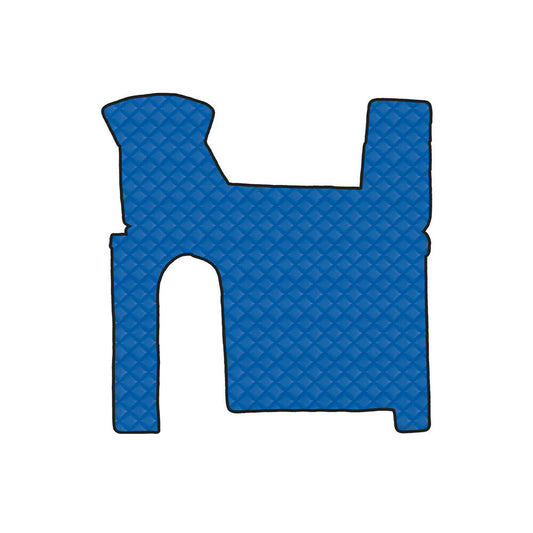 96360 - Tappeto centrale in Skeentex - Blu - compatibile per Man TGX (09/07>12/16) manuale, 2 cassetti