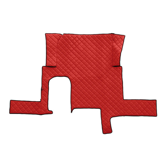96368 - Tappeto centrale in Skeentex - Rosso - compatibile per Man TGX (09/07>12/16) automatico, 1 cassetto