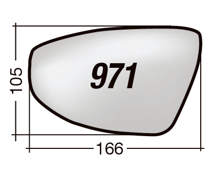 Vetro SPECCHIO RETROVISORE Destro DX AUDI A3 2020-