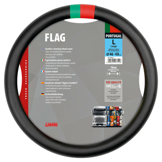 97814 - Flag Portogallo, coprivolante in Skeentex - L - Ø 46/48 cm