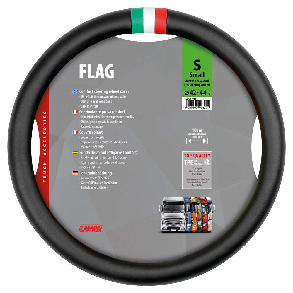97820 - Flag Italia, coprivolante in Skeentex - S - Ø 42/44 cm