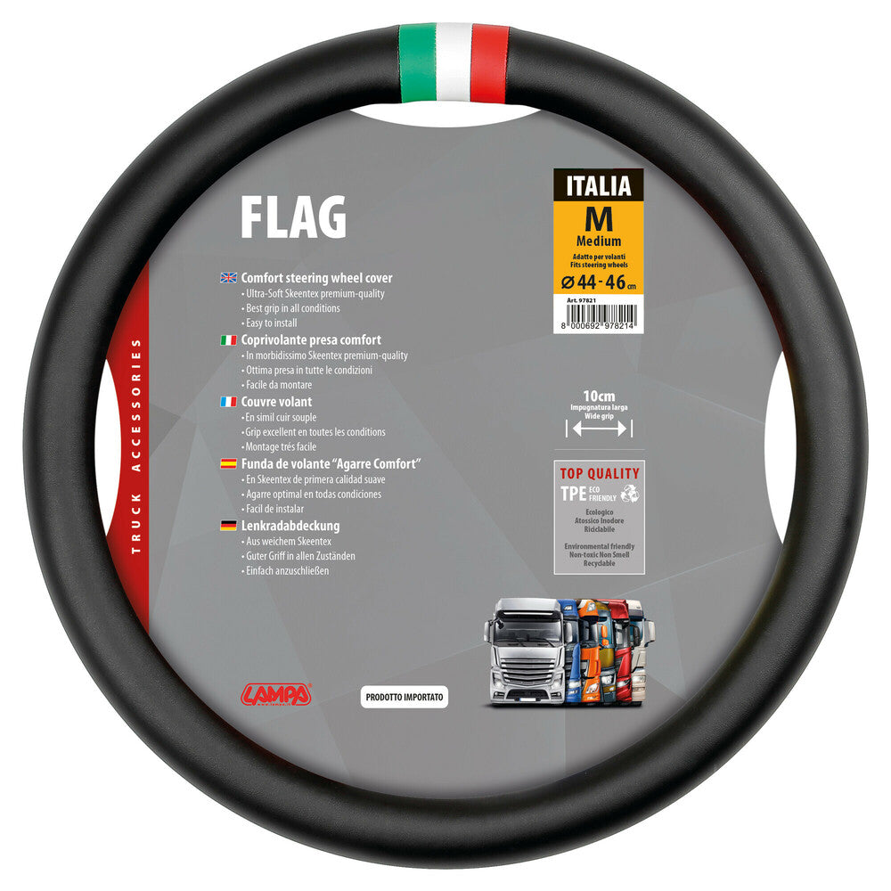 97821 - Flag Italia, coprivolante in Skeentex - M - Ø 44/46 cm