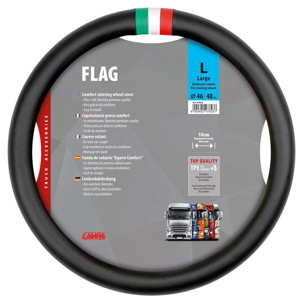97822 - Flag Italia, coprivolante in Skeentex - L - Ø 46/48 cm