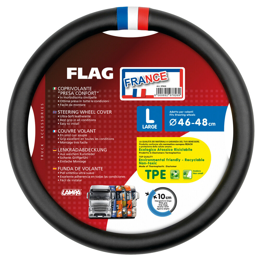 97826 - Flag Francia, coprivolante in Skeentex - L - Ø 46/48 cm