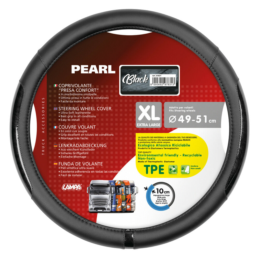 97831 - Pearl Black, coprivolante in Skeentex - XL - Ø 49/51 cm