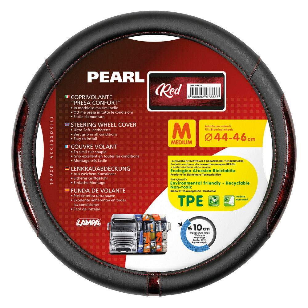 97833 - Pearl Red, coprivolante in Skeentex - M - Ø 44/46 cm