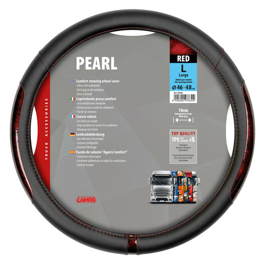 97834 - Pearl Red, coprivolante in Skeentex - L - Ø 46/48 cm