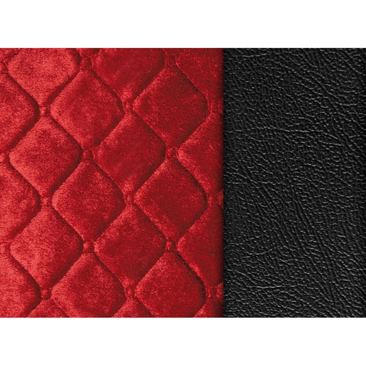 97850 - Lolita, coprisedile in Skeentex e poliestere - Nero/Rosso