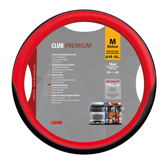 98910 - Club, coprivolante in Skeentex - M - Ø 44/46 cm - Rosso