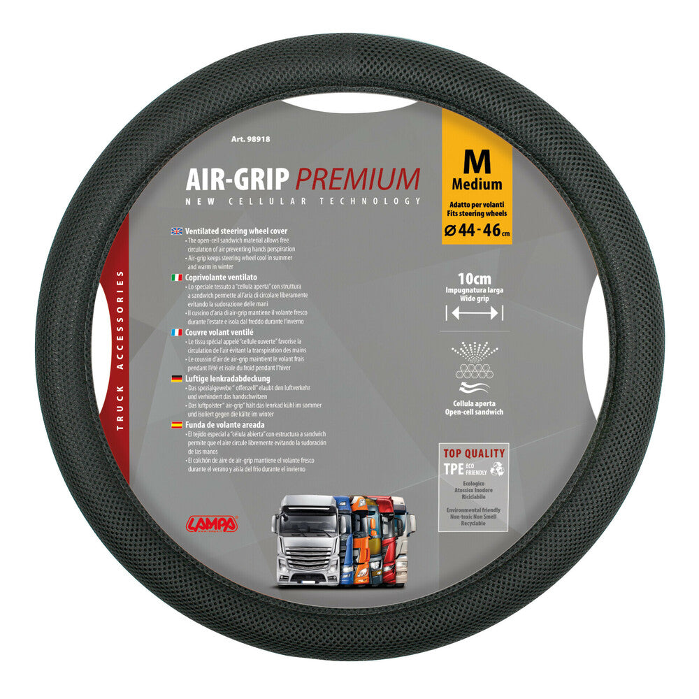 98918 - Air-Grip, coprivolante ventilato - M - Ø 44/46 cm