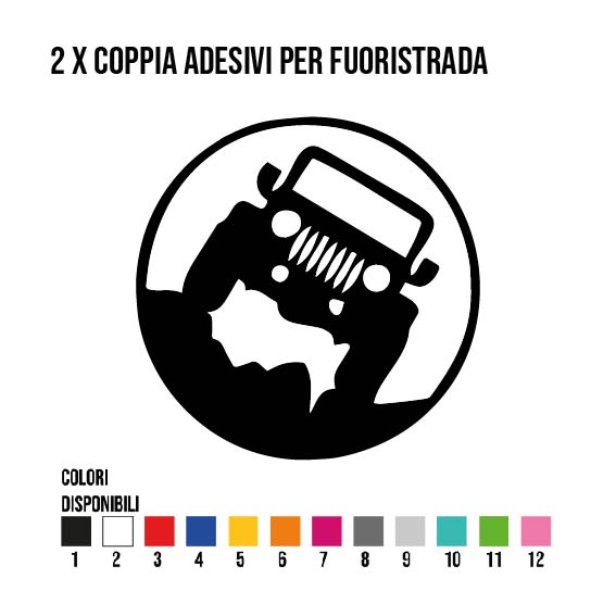 ADESIVO FUORISTRADA MOD.1 - 2PZ