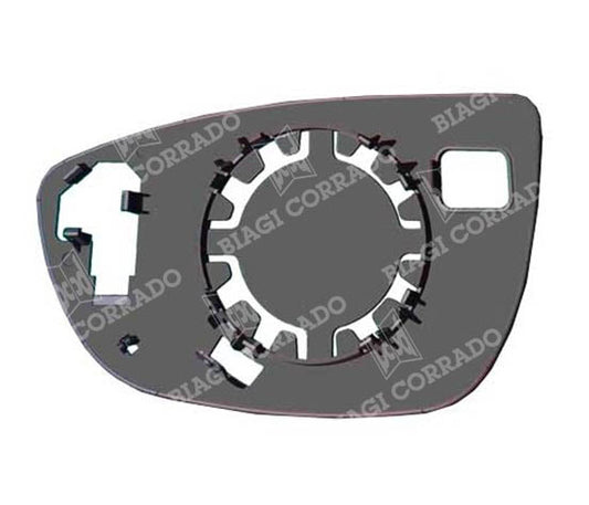 Piastra Vetro SPECCHIO RETROVISORE 1289 DPR Destro DX Termico HYUNDAI BAYON 2021-