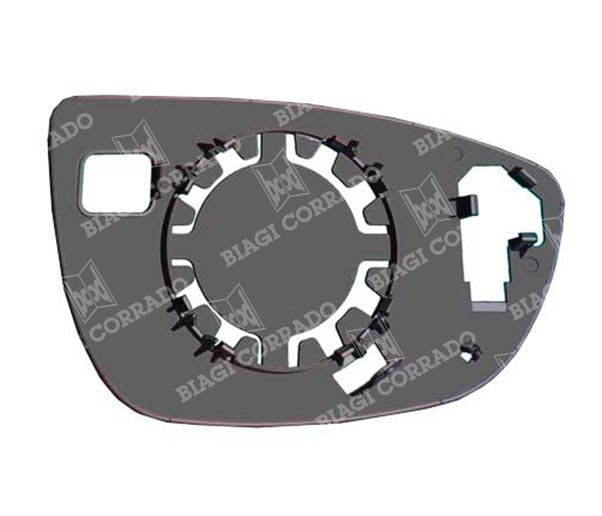 Piastra Vetro SPECCHIO RETROVISORE ASF1289SPR Sinistro SX Termico Asferico HYUNDAI BAYON 2021-