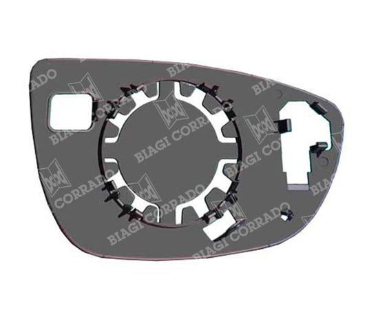 Piastra Vetro SPECCHIO RETROVISORE ASF1289SPR Sinistro SX Termico Asferico HYUNDAI I20 2020-