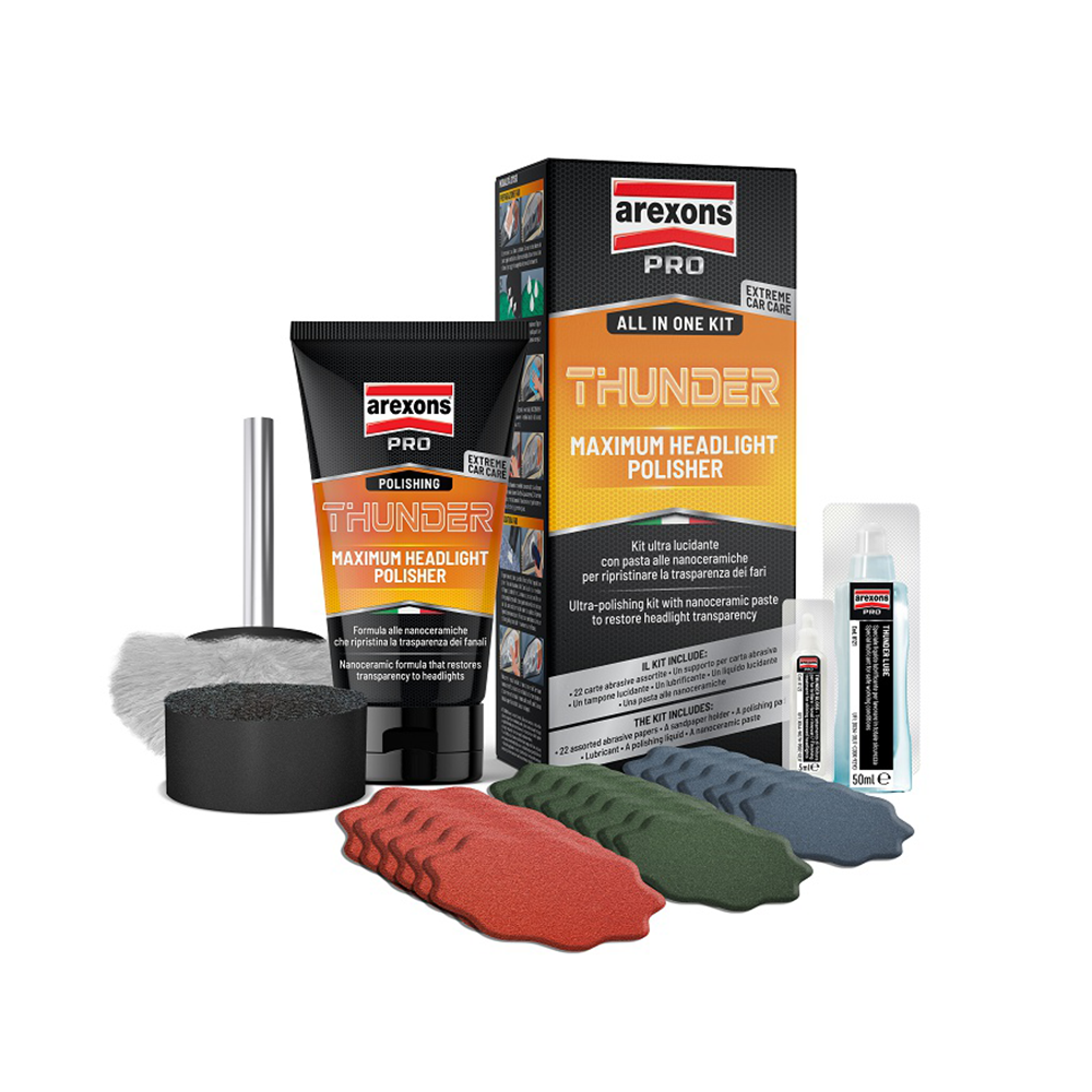 Kit Ripristino Fari Auto - Lucidatura E Protezione Per Fari Opachi O Ingialliti Restauratore Fari Opachi - Foto 3