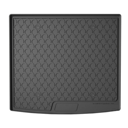 25507 - Vasca baule su misura in gomma sintetica - compatibile per  Audi Q3 Sportback (10/19>) baule alto, panca post. scorrevole
