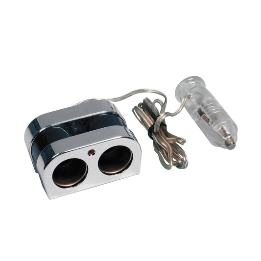 39082 - Presa corrente doppia con prolunga 12/24V