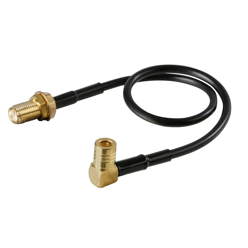 40305 - Adattatore antenna SMB 90° femmina>Sma femmina - 19 cm