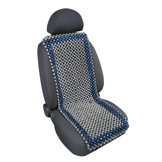 54499 - Samurai, schienale in palline di legno - Blu/Grigio