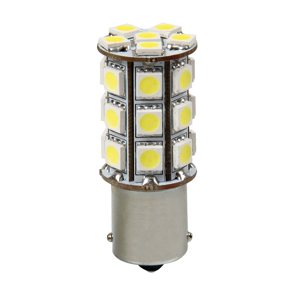 57935 - 12V Led Series - 27 SMD x 3 chips - (P21W) - BA15s - 1 pz  - D/Blister - Bianco