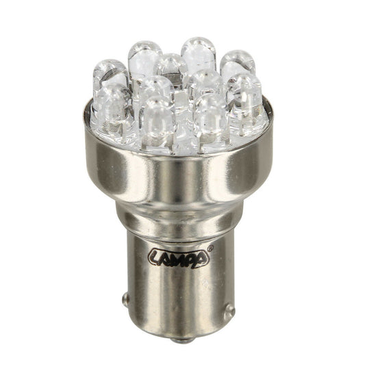 58371 - 12V Lampada Multi-Led 11 Led - (PY21W) - BAU15s - 1 pz  - Scatola - Arancio