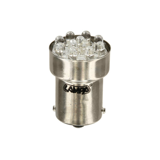 58374 - 12V Lampada Multi-Led 11 Led - (R10W) - BA15s - 1 pz  - D/Blister - Rosso