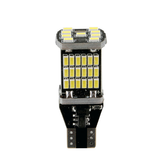 58389 - 12/18V Led series - 45 Led SMD - (T15) - W2,1x9,5d - 2 pz  - Scatola - Bianco - Doppia polarità