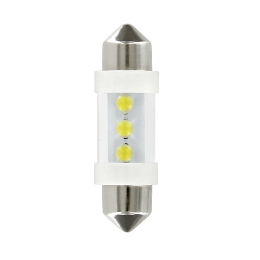 58392 - 12V Led Series - 3 Led - (C5W) - 10x35 mm - SV8,5-8 - 2 pz  - D/Blister - Blu