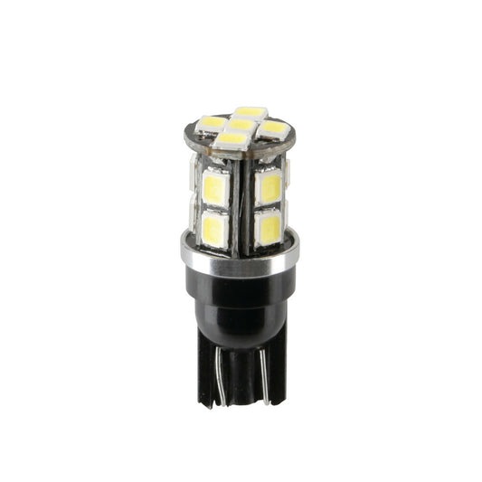 58395 - 9/30V Led series - 15 Led SMD - (T10) - W2,1x9,5d - 2 pz  - Scatola - Bianco - Doppia polarità